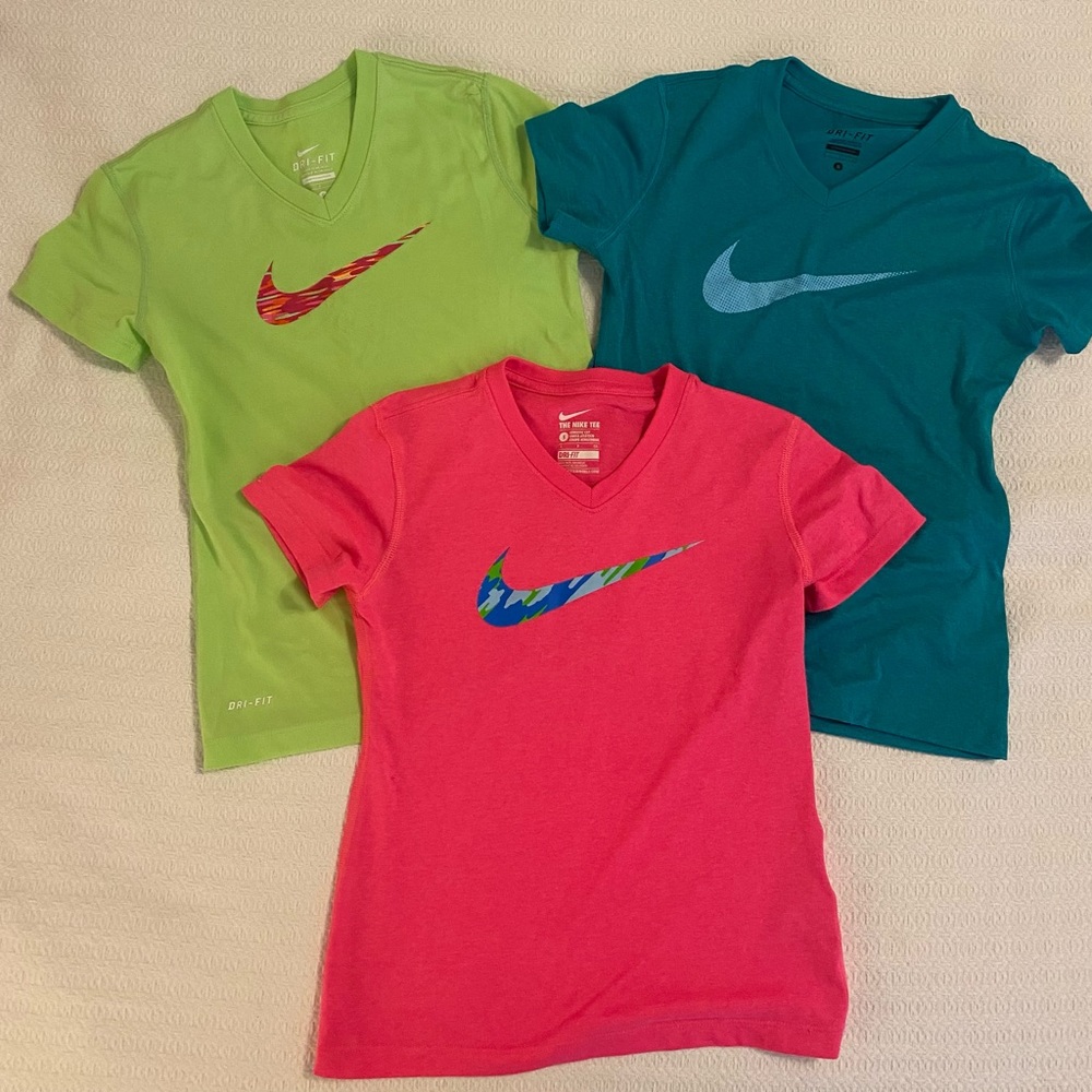 Youth Girl Nike Dri-Fit Lot of 3 T-Shirts! Sz. Small